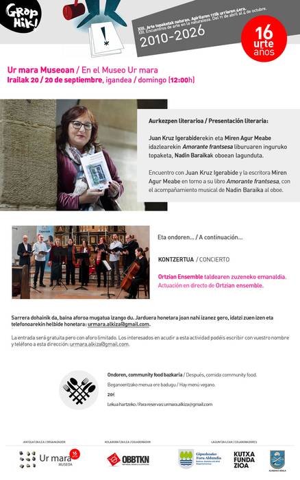 "Amorante frantsesa" aurkezpen literarioa