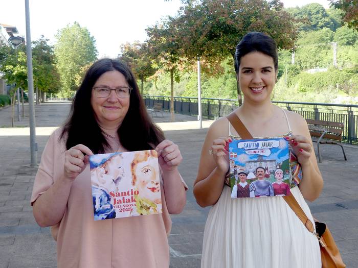 Begoña Aranconek irabazi du Santio jaietako egitarauaren azala aukeratzeko lehiaketa