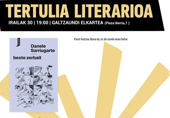 Danele Sarriugarte idazle elgoibarraren ‘Beste zerbait’, ikasturteko lehen saioan