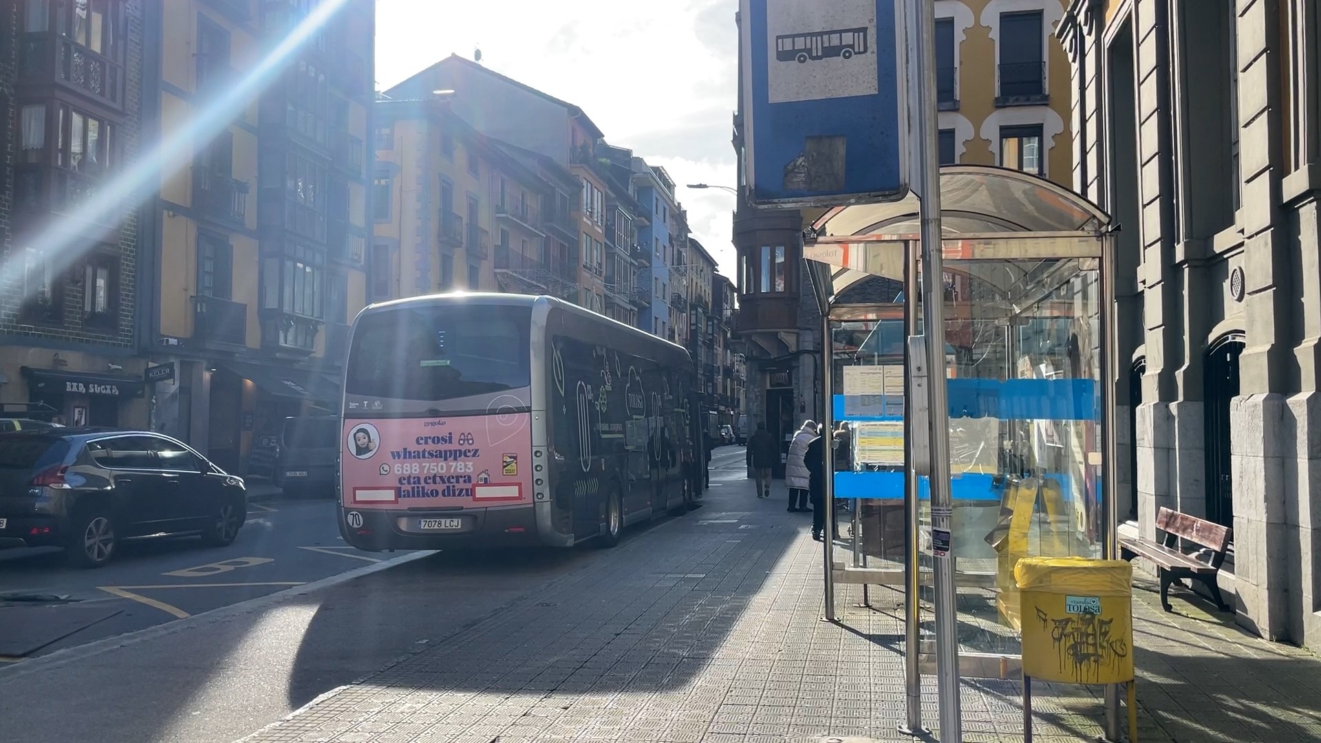 Tolosako hiribus zerbitzua  behin-behinean etenda