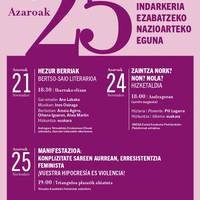 A25 Emakumeen Aurkako Indarkeria Ezabatzeko Nazioarteko Eguna