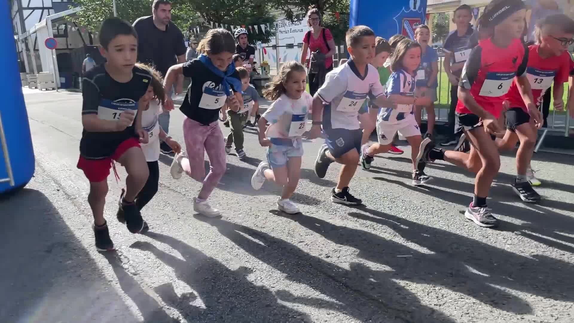Etxeko txikienak gustura krosean