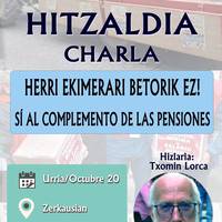 "Herri ekimenari betorik ez!" hitzaldia