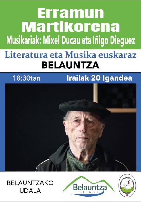 Erramun Martikorenak kontzertua eskainiko du Belauntzan
