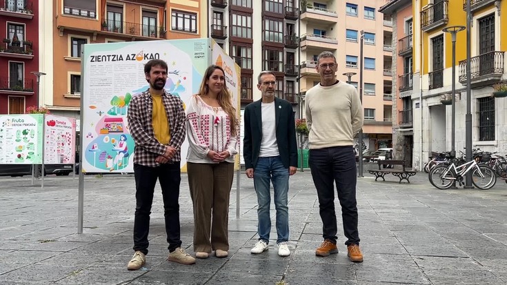 “Zientzia azokan” dibulgazio-ekimena, merkatuko ohiko produktuen atzean dagoen zientzia erakusteko