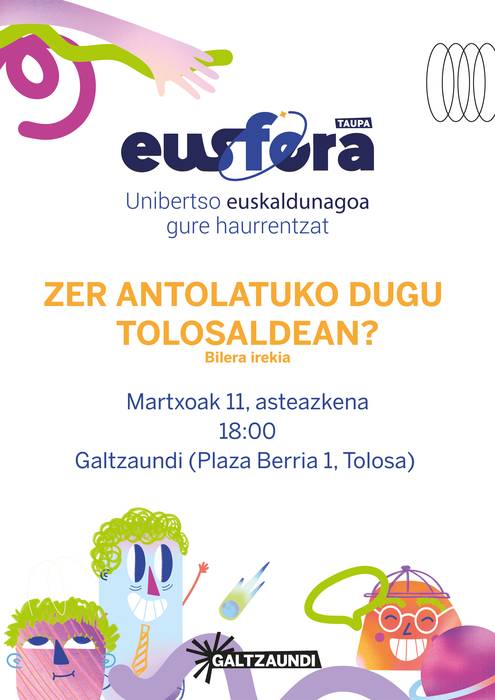 Eusfera antolatzeko bilera irekia Tolosaldean