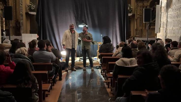 Bidasoatik Harago emanaldiak Belauntzako eliza bete du