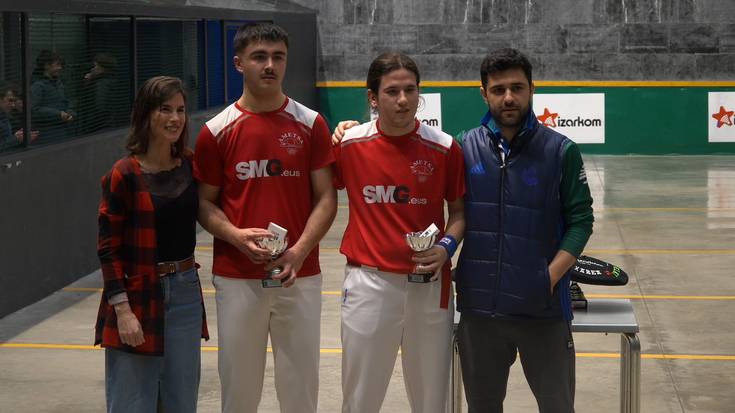 Trinketeko Kluben Arteko Gipuzkoako Txapelketaren finalen emakizuna