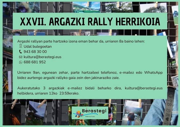 XXVII. Argazki rally herrikoia (izen ematea)