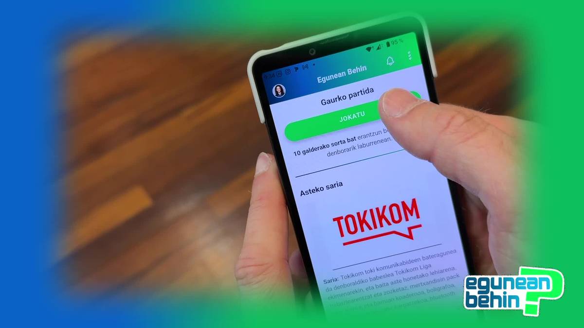 Parte hartu Tokikom ligako 28 Kanala taldean Egunean Behin aplikazioan