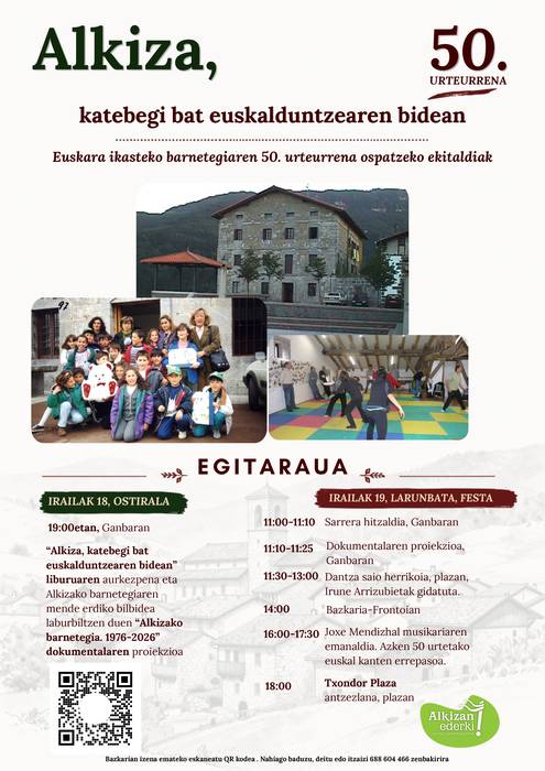 Alkizako barnetegiaren 50. urteurrena