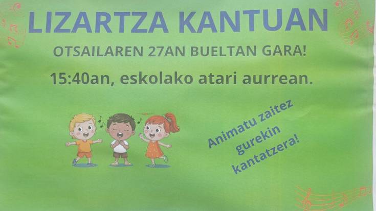 Lizartza kantuan