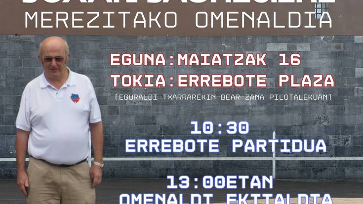 Joxean Jauregiri merezitako omenaldia