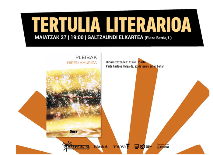 Miren Amurizaren ‘Pleibak’ liburua irakurgai, maiatzeko saioan