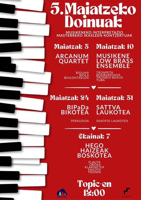 Maiatzeko Doinuak - Musikene low brass ensemble