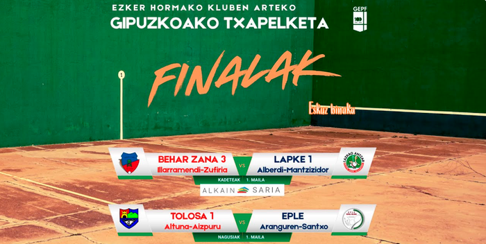 Gipuzkoako Ezker Hormako Kluben Arteko Txapelketaren finalen emankizuna