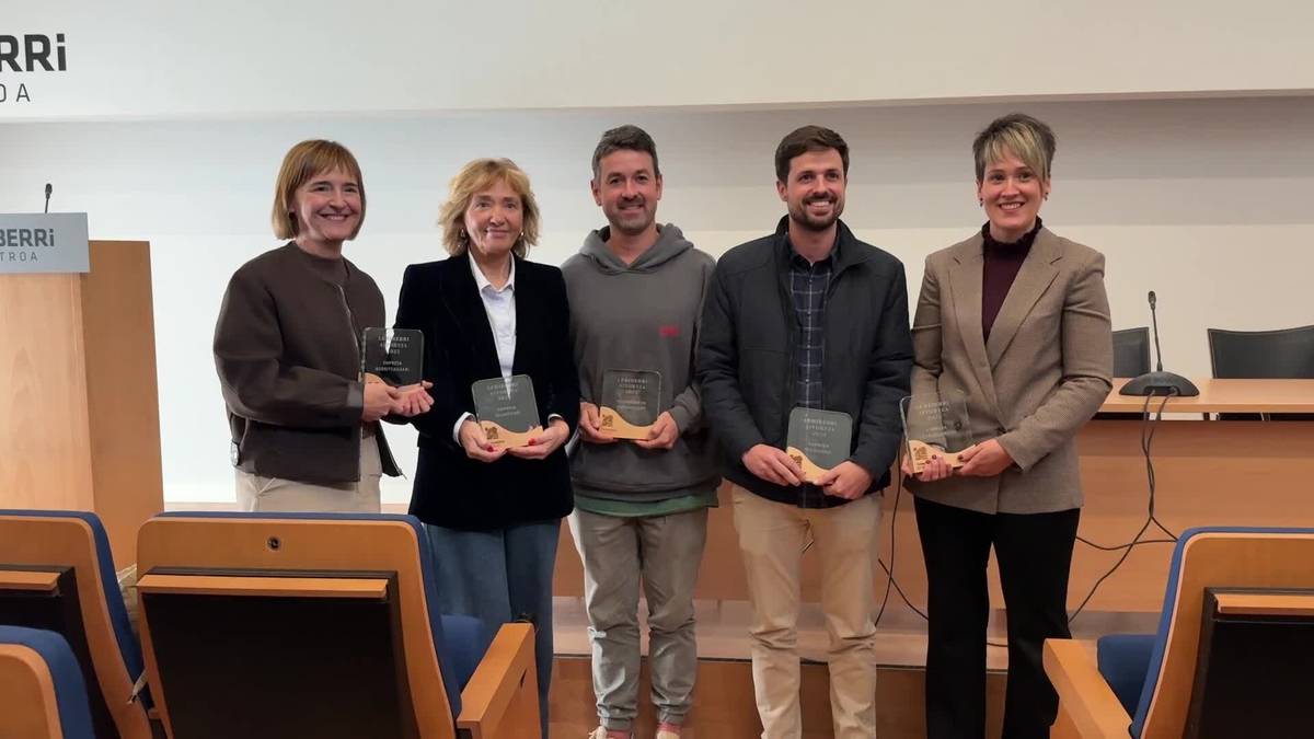Eskualdeko bost enpresek jaso dute saria Lehiberri Egunean