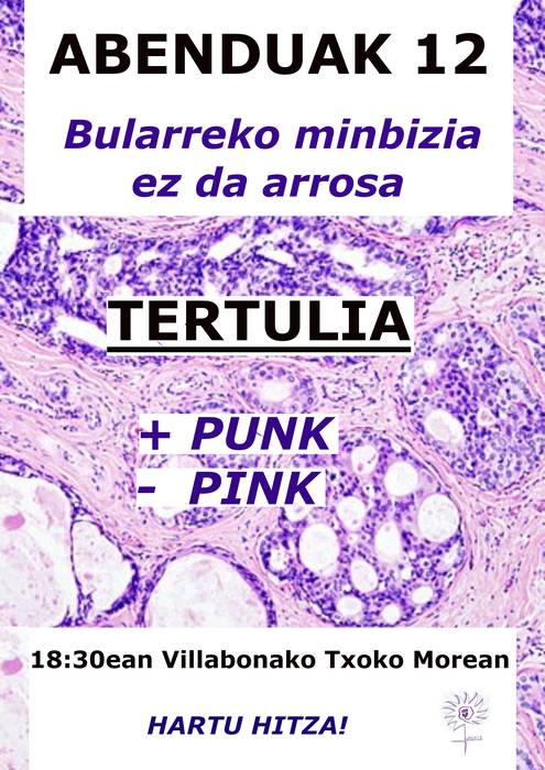 Bularreko minbizia ez da arrosa
