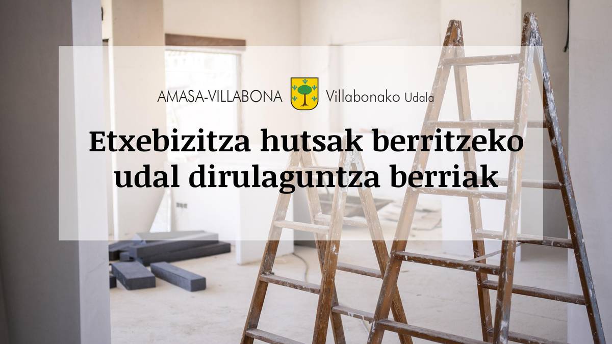 Etxebizitza hutsak berritzeko udal dirulaguntza berriak
