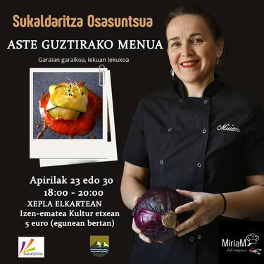 Tailerra: sukaldaritza osasuntsua