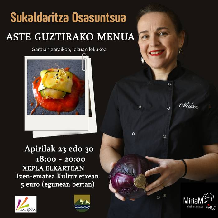 Tailerra: sukaldaritza osasuntsua