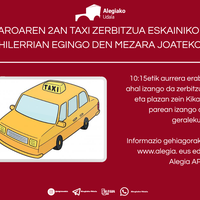 Taxi zerbitzua hilerrian egingo den mezara joateko