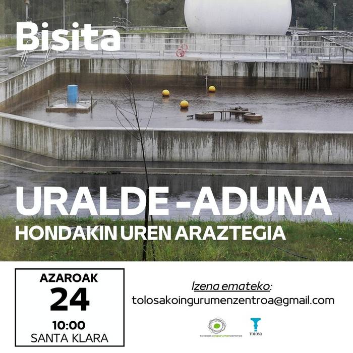 Bisita gidatua: Adunako Uralde Hua (hondakin uren araztegia)