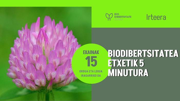 Biodibertsitatea etxetik 5 minutura