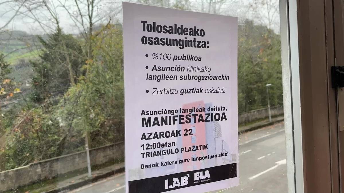 Larunabterako manifestazioa deitu dute Asuncion klinikako langileek