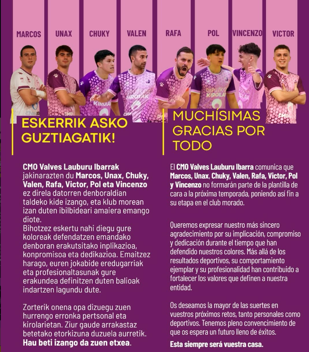 Eskerrik asko guztiagatik!