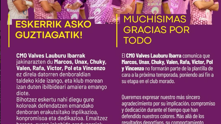 Eskerrik asko guztiagatik!