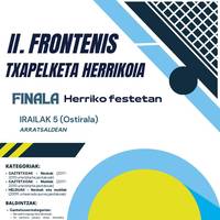 II. Frontenis txapelketa herrikoia
