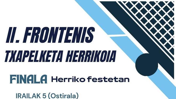 II. Frontenis txapelketa herrikoia
