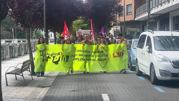 Manifestazioa egin du LAB sindikatuak maiatzaren lehenean