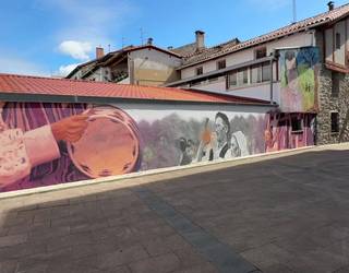 Kolorea eta kale-artea plazaratu asmoz, beste mural bat egin dute Villabonan