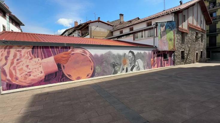 Kolorea eta kale-artea plazaratu asmoz, beste mural bat egin dute Villabonan