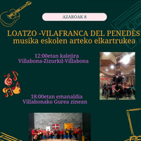 Loatzo - Villafranca del Penedés musika eskolen arteko elkartrukea
