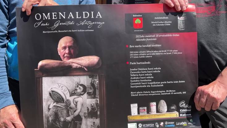 Omenaldia egingo diote Gorostidiri txapelketa jokatu ordez