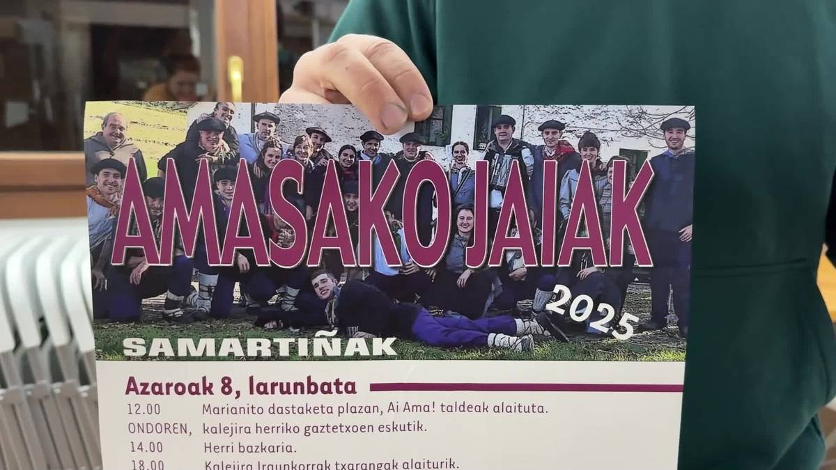 Azaroaren 8tik 16ra ospatuko dira Amasako samartiñak