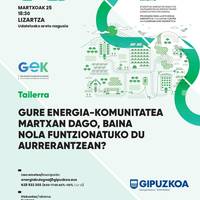 "Energia-komunitateak" tailerra