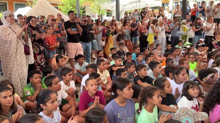 Haur sahararren harrera festa Anoetan
