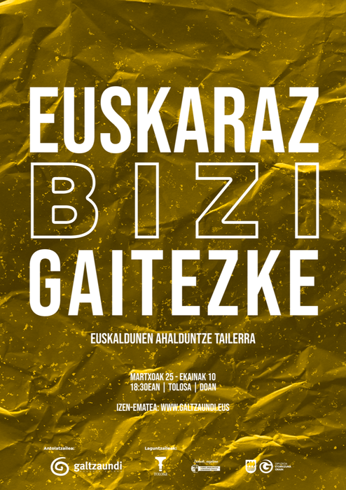 Izen-ematea - Euskaraz Bizi Gaitezke - Euskaldunen ahalduntze tailerra