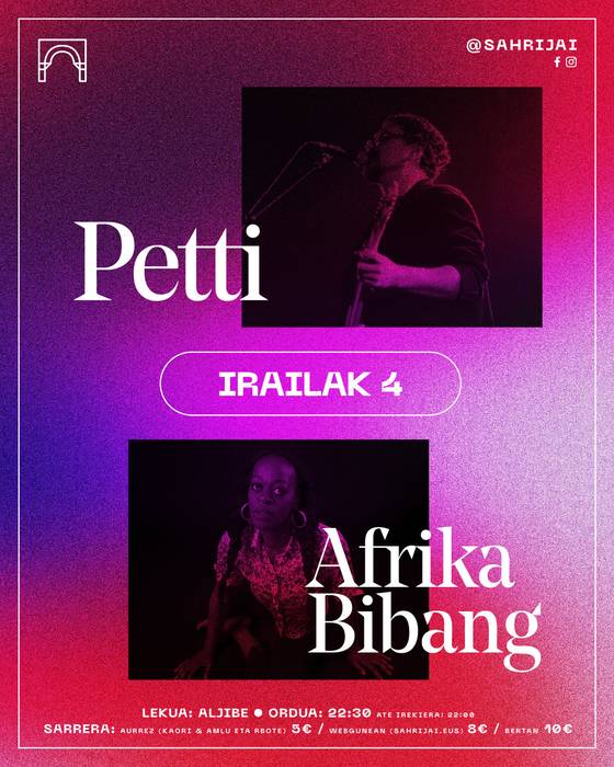 Petti eta Afrika Bibang kontzertua