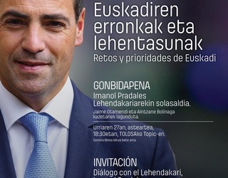 Imanol Pradales lehendakaria izango da Uzturre Foroaren hurrengo gobidatua