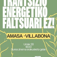 Trantsizio energetiko faltsuari ez!