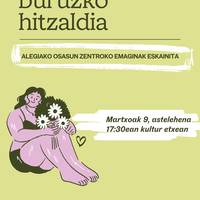 Menopausiari buruzko hitzaldia