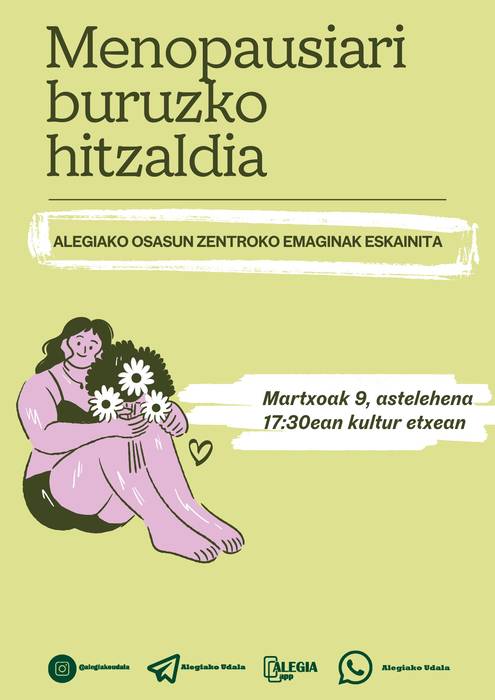 Menopausiari buruzko hitzaldia