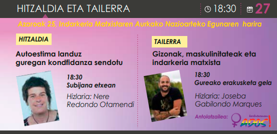 Hitzaldia eta tailerra