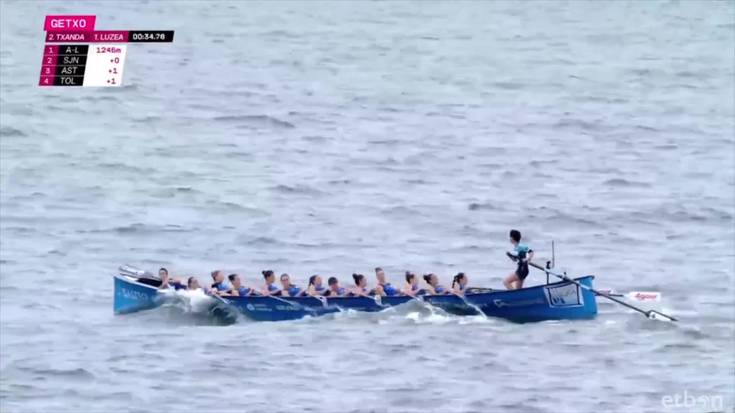 Bigarren postua Getxon eta Donostiako estropada bertan behera