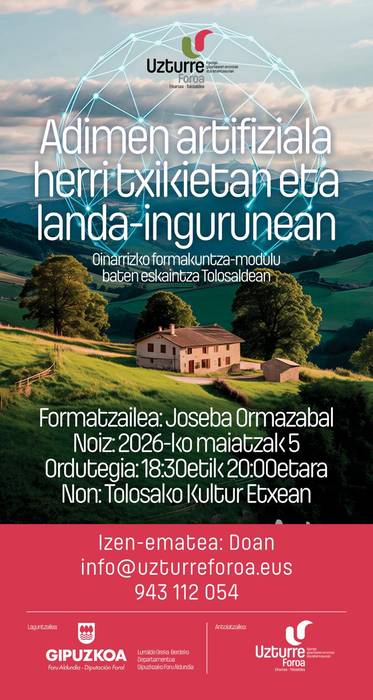 Uzturre Foroa - Adimen artifiziala herri txikietan eta landa - ingurunean